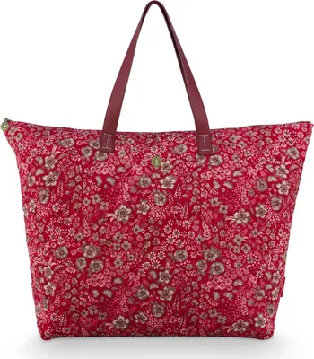 Produktbild von Tilda Tote Bag Large Quilted Daisy Dreams Red 66X20X44Cm - By Pip Studio