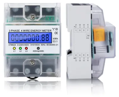 Productafbeelding van Digitale 3-Fase Elektriciteitsmeter voor Din Rail 220/380V