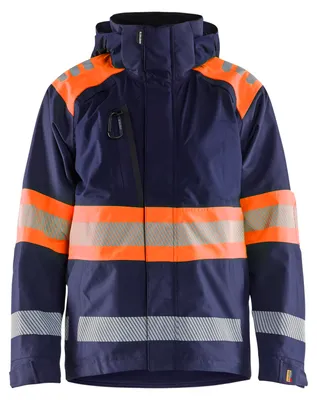 Produktbild von Blakläder High Vis Shell Jacke 4420, Farbe:Marineblau/Orange, Größe:4XL