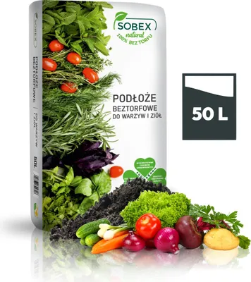 Produktbild von Torffreie Erde für Gemüse und Kräuter 50L – Nachhaltiges Pflanzsubstrat