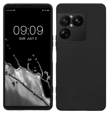 Immagine prodotto di Custodia kwmobile per Sony Xperia 1 VIII, realizzata in TPU. La custodia per cellulare supporta la ricarica wireless, è flessibile e offre una protezione efficace. La cover in gomma è di colore nero