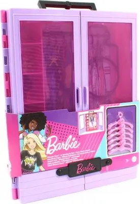 Image de MATTEL Barbie Armoire Barbie avec cintres HJL65