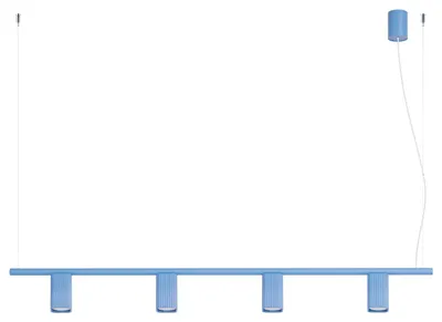 Produktbild von Kronleuchter RAYO 4 himmelblau 4xGU10 10W Aluminium 208x6x122cm Sollux Lighting