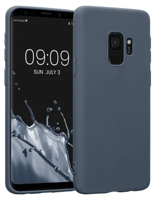 Produktbild von kwmobile Handyhülle für Samsung Galaxy S9 Hülle - TPU Case - Kabelloses Laden - Schutzhülle Cover in Dunkler Schiefer