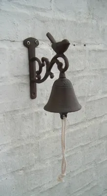 Produktbild von Türglocke, Klingel aus Gusseisen, Landhaus-Impressionen, Vogel,  braun