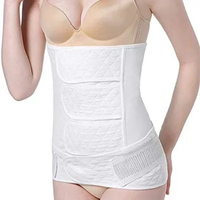 Produktbild von Famanu Bauchband Postpartum - Stützband in Ivory Weiß - Größe M