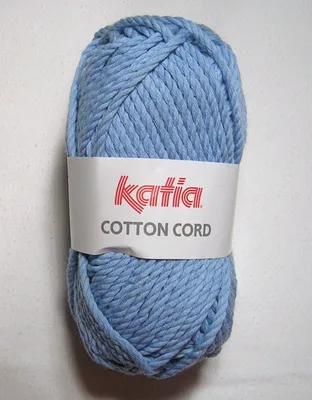 Produktbild von Baumwolle CORD von Katia - HELLBLAU (62) - 100 g / ca. 50 m Wolle