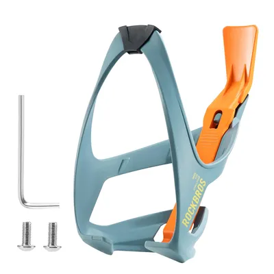 Produktbild von ROCKBROS Road to Sky Flaschenhalter Fahrrad mit Reifenheber, Getränkehalter für Flasche mit Durchmesser bis 7,3 cm Blau Orange