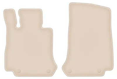 Produktbild von DURBAN Beige Velours-Fußmatten vorne für Mercedes EQC N293 SUV (2019-)