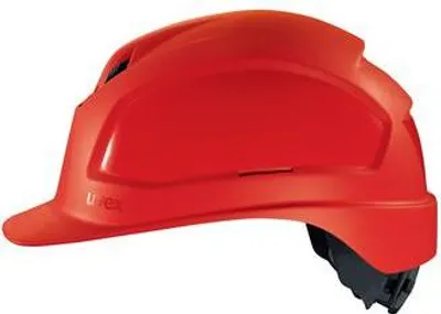 Image de Casque de protection uvex pheos IES 9772340 rouge avec aérations