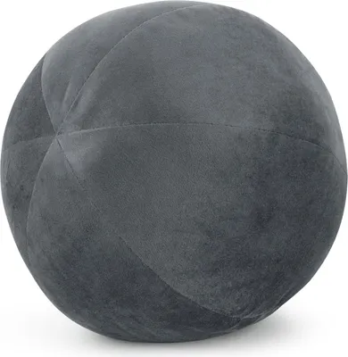 Image de Coussin boule décoratif - coussin câlin GAJANA gris Ø 24 cm Mybesthome