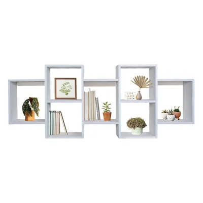 Produktbild von Domax Home - Wandregal Schweberegal Bücherregal - FTS 3, 161x65x18 cm, Weiß