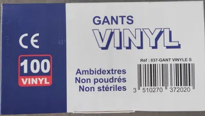 Zdjęcie produktu dla Rękawiczki Jednorazowe Gants Winyl Transparentny rozmiar S 100 szt.