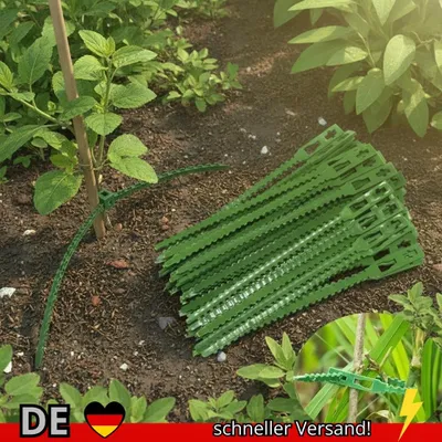 Produktbild von 50–1000 Stück Verstellbare Kunststoff-Pflanzenkabelbinder Wiederverwendbare