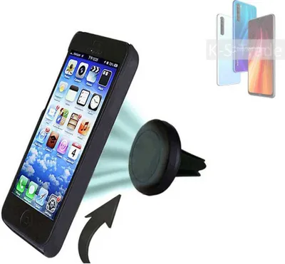 Produktbild von K-S-Trade Kompatibel mit Xiaomi Redmi Note 8 2021 Auto Handy Halterung KFZ Halter Lüftungsgitterhalterung Air Vent mount Smartphone Halter