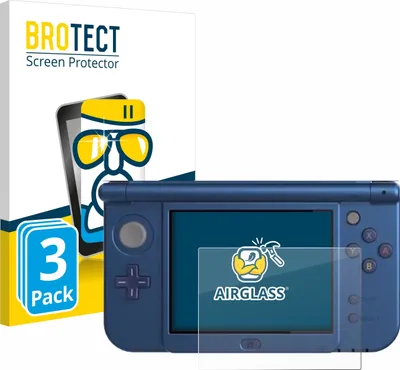 Produktbild von 3x BROTECT Schutzglas für Nintendo New 3DS XL (Unteres Display) Schutzfolie Panzer Folie Glas Display Schutz klar