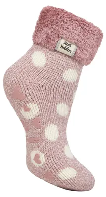 Produktbild von Heat Holders Damen Bettsocken mit ABS Stopper | 1 Paar Antirutsch Kuschelsocken