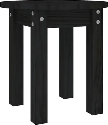 Produktbild von vidaXL Couchtisch Schwarz Ø 35x35 cm Massivholz Kiefer