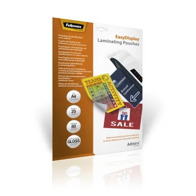 Produktbild von Fellowes Admire EasyDisplay Laminierhüllen A4 0,08 mm 25 Stück