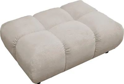 Produktbild von KAWOLA Polsterhocker VIVIEN Hockerbank Feincord beige