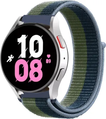 Produktbild von Strap-it Samsung Galaxy Watch 5 - 44mm Nylonarmband (MoosGrün)