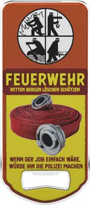 Produktbild von LANOLU Flaschenöffner Magnet FEUERWEHR Geschenke für Feuerwehrmänner, magnetischer Flaschenöffner lustig für Männer