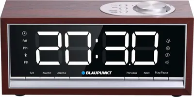 Obrázok produktu pre BLAUPUNKT CR60BT Bluetooth rádiobudík, hnedé drevo