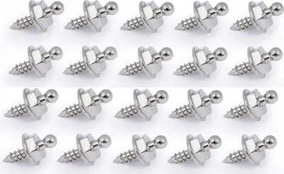 Produktbild von TENAX® Set 20/30/50/100 Stk. Schrauben Ø 3,4 mm 9 mm Edelstahl vernickelt Größe: 20er Set