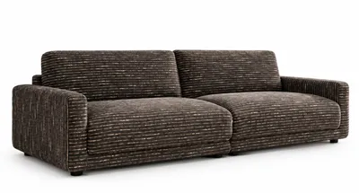 Produktbild von KAWOLA Sofa MARLIN 3-Sitzer Stoff braun