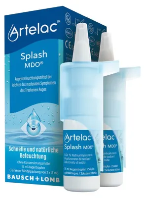 Obrázok produktu pre Artelac Splash Mdo očné kvapky 2X15 ml