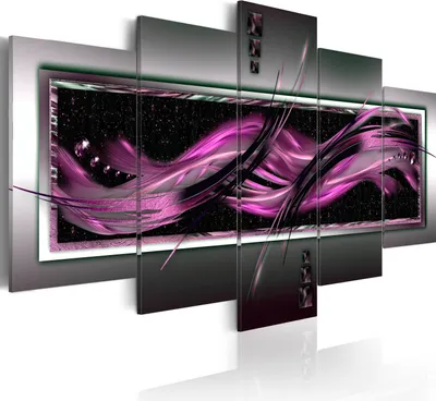 Produktbild von Leinwandbilder 200x100 cm a-A-0034-b-o Vlies Leinwandbild 5 tlg Kunstdruck modern Wandbilder XXL Wanddekoration Design Wand Bild ABSTRAKT