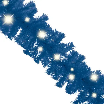Produktbild von Eleganter Möbel Weihnachtsgirlande mit LED 10 m Blau - Christbaumschmuck CJG283495 - Christbaumschmuck