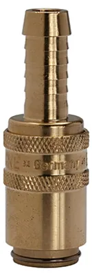 Produktbild von Riegler Temperierkupplung DN 6, Zapfen 9 mm, Absperrventil, Tülle gerade