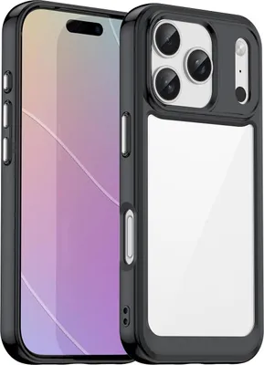 Zdjęcie produktu dla Etui do Apple iPhone 17 Pro - Etui na tył Phonesta Acrylic Hybrid - Czarne