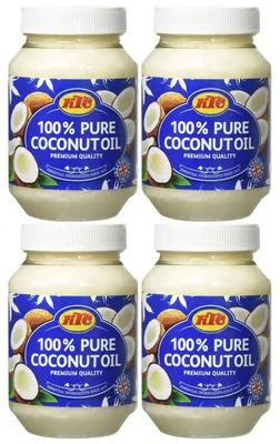Zdjęcie produktu dla KTC Pure Coconutoil czysty olej kokosowy najwyższej jakości 500ml 4-pak