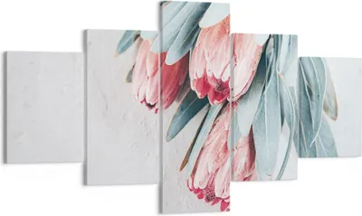 Produktbild von Bild auf Leinwand - Leinwandbild - 5 Teile - Blume Eukalyptus Australier - 125x70cm - Wand Bild - Wanddeko - Wandbilder - Leinwanddruck - Bilder - Wanddekoration - Leinwand bilder - EA125x70-5016