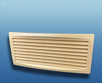 Produktbild von Türlüftungsgitter einseitig Serie KE  ABS 275x105 : beige Farbe: beige