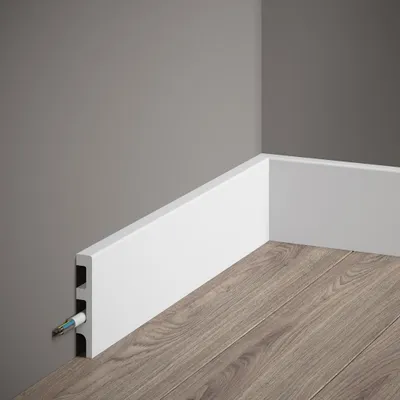 Produktbild von PROVISTON | Sockelleiste Polystyrol | 14 x 80 x 2000 mm | Weiß | Kunststoff
