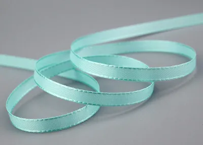 Taftband 50 m x 8 mm, mintgrün, Dekoband für Geschenke & Basteln