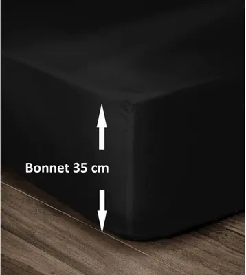 Produktbild von D.Housse 140x190x35 Schwarz