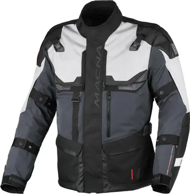 Immagine prodotto di Giacca impermeabile da moto Macna Touros, nero/antracite/grigio, 3XL