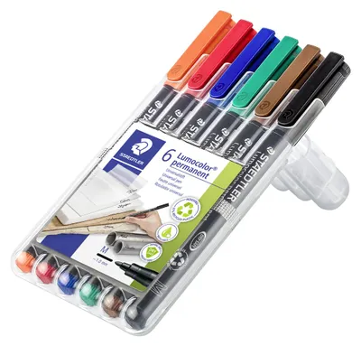 Produktbild von STAEDTLER Lumocolor 317 permanent-Universalstift M (1.0mm) Box mit 6 Farben