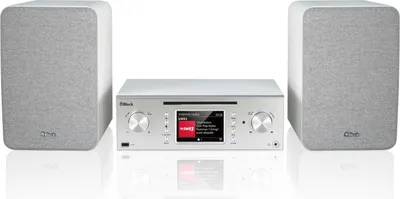 Produktbild von Block MHF-50 Kompaktanlage weiß , CD-Player, Internetradio, DAB+, UKW Bluetooth, WLAN 2,4 und 5 GHz