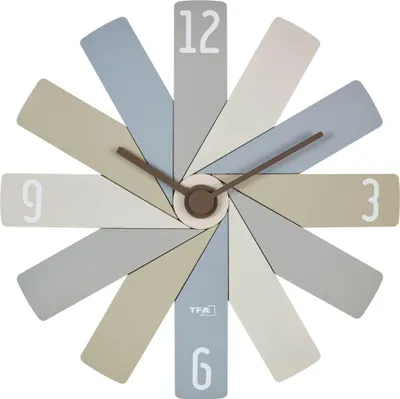 Produktbild von TFA® Wanduhr 60.3020 CLOCK IN THE BOX grau Kunststoff 400,0 x 37,0 mm