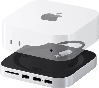 Produktbild von Satechi ST-GNMMES, Kabelgebunden, USB 3.2 Gen 2 (3.1 Gen 2) Type-C, Silber, SD, USB 2.0, USB 3.2 Gen 2 (3.1 Gen 2) Type-A, 127 mm
