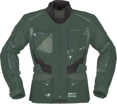 Image de Modeka Talismen blouson textile pour moto, noir, 4XL