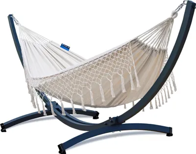 Obrázok produktu pre Potenza hojdacia sieť s rámom Pre dve osoby hojdacia 220x160 cm I Galvanizácia rám 350 kg