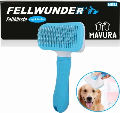 Produktbild von FELLWUNDER kefa pre domácich miláčikov kefa pre mačky kefa na srsť samočistiaca