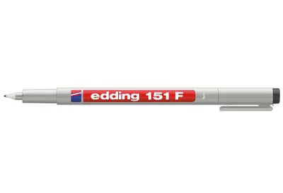 Produktbild von Edding 4-151001, Schwarz, Extrafein, Grau, Rund, Tinte auf Wasserbasis, 0,6 mm