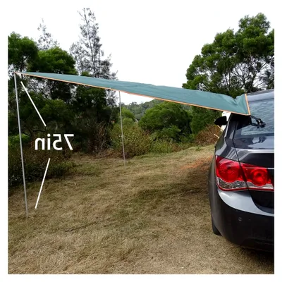 Produktbild von 3x5m Auto-Markise für Camping und Wohnwagen mit UV-Schutz und wasserdichtem Tarp